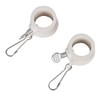 2 PCS Flag Mounting Rings Anti-Wrap Rotating Flagpole Hardware for