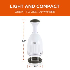 Commercial Chef Food Chopper, Manual Hand Chopper Dicer Easy to Clean, Press Chopper Mincer for Vegetables Onions Garlic Nuts Salads