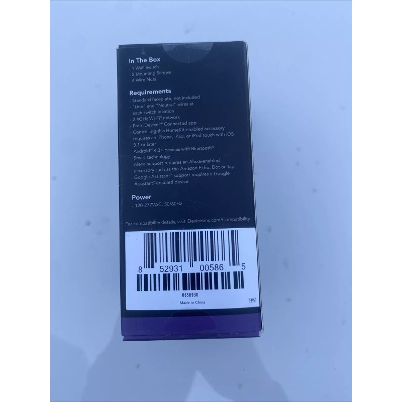 iDevices Wi-Fi Enabled In-Wall Smart Switch - Alexa, HomeKit &