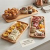 3 Tier Foldable Cupcake Stand, Rectangle Wooden Serving Tray, Farmhouse