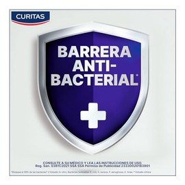 Curitas Cinta Microporosa color Blanca de 2.5 cm x 4.5 cm, Transpirable, de fácil colocación, se desprende sin dolor, ideal para dar soporte y fijación, 1 pieza