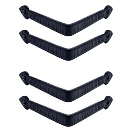 4 Pack - 3.5 Inch Metal Corner Bracket for Furniture - Black - Handmade Decorative Corner Braces - Rustic Metal Corner Brackets for Tables, Desks, Shelves, Boxes and Chests - The Colonial Series