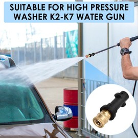 Pressure Washer Gun Quick Connect Adapter for Karcher with 1/4'' Quick Connect Female Fitting Universal Quick-Fitting Adaptor compatible with K Series, K2, K3, K4, K5, K6, K7