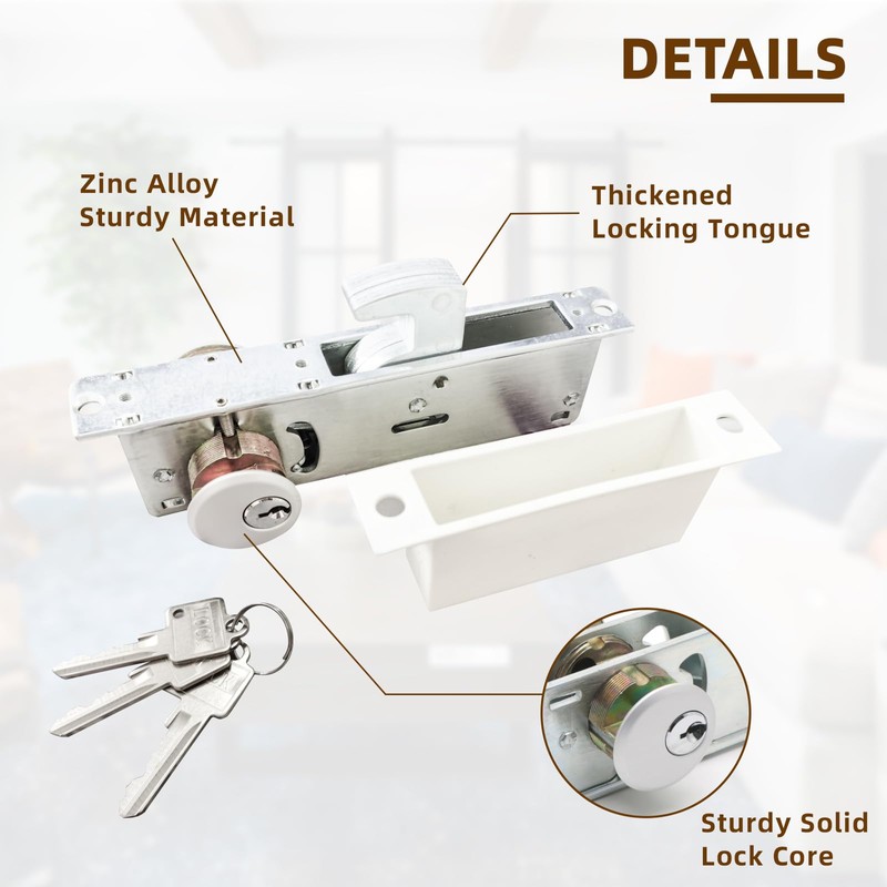 Storefront Door Mortise Lock Swing Deadbolt,Commercial Door Lock Double Cylinder