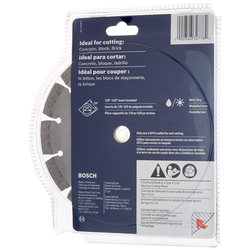 Bosch DB741C 7-Inch Premium Segmented Diamond Blade