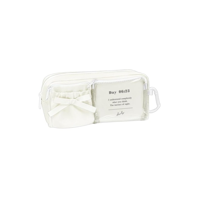 [Q-LiA] Coolier Pen Pouch W Clear Pocket Pen Pouch 93265