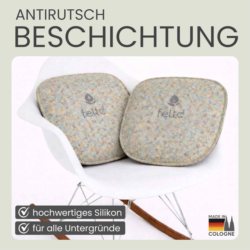Feltd. Eco Felt Cushion Suitable for Armchair Chairs such as