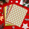 Whaline 12 Sheet Christmas Heat Transfer Vinyl Red Green Cartoon