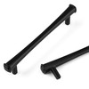 HESTIA HARDWARE 10 Pack Black Cabinet Pulls 5 Inch, Black