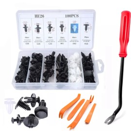 Unbranded 100x - For Nissan Fastener Box Set Bumper Fender Liner Push Type Retainer Clips