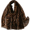 FAIRYGATE Leopard Print Gifts Scarf Polyester Scarves with Patterns Intricate