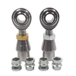 QS Components 5/8 X 5/8-18 Economy Panhard Bar Kit with 5/8-1/2 High Misalignment Spacers & Bung .095, Rod End, Heim Joint