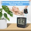Geevon Small Atomic Travel Alarm Clock with Auto/8s Backlight, 2