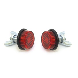 Number Plate Holder Number Plate Reflectors Mounting Bolts (Pair) – Red
