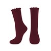 DOOVID - Calcetines de algodón con volantes para mujer, calcetines
