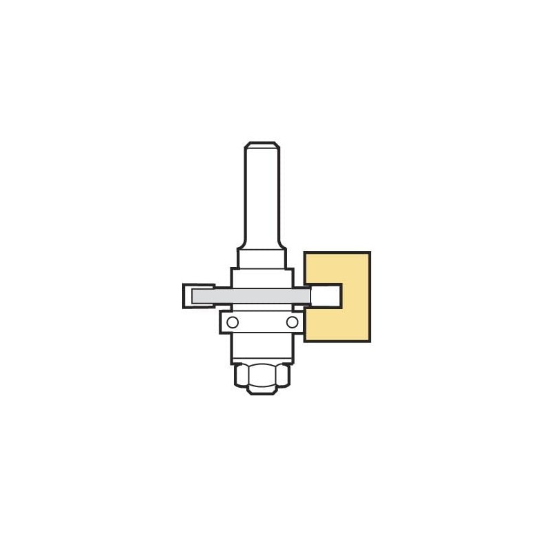 Trend CraftPro Tongue and Groove Router Cutter Bit, 1/4 Inch