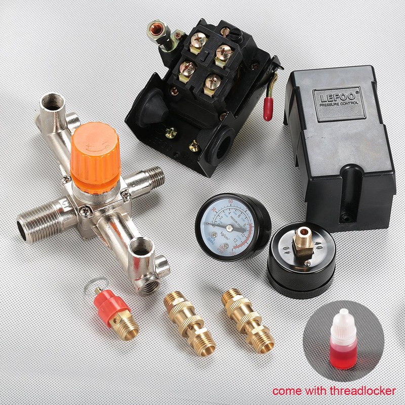 Secbolt Pressure Switch Manifold Regulator Gauges Air Compressor Pressure Switch
