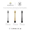 Homestia 4PCS Skull Muddler Set, 10 Inch 304 Stainless Steel