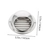 Mikinona Vent Cap Stainless Steel Air Vent Hood Rain Cover