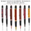Colarr 20 Pack Woodturning Pen Kit Twist Ballpoint Pen Kit