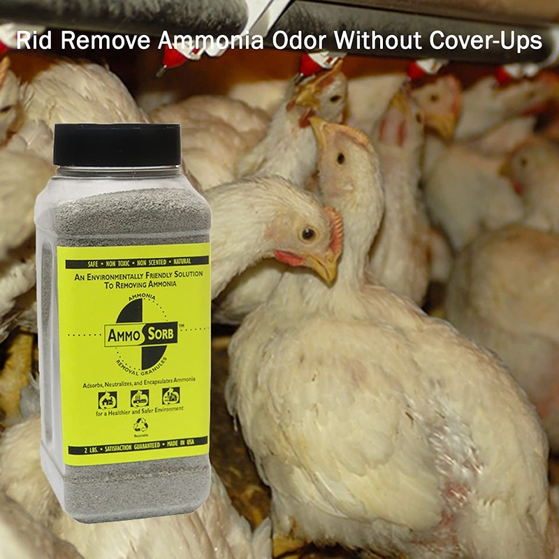 AMMOSORB Natural Ammonia Odor Elimination Deodorizer Granules: 2 lb.