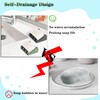 Ygapuzi Silicone Soap Dish with Drain for Shower Slanted Waterfall