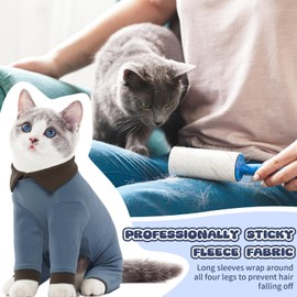 Sticky Hair Cat Clothes, Professional Cat Recovery Suit, Prevent Shedding Cat Shirt Outfit, Soft Kitten Clothes Cat Pajamas Costumes for Cats Only, Cat Onesie for Cats After Surgery Female Male