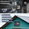 Criditpid 10 Inch Shutter Exhaust Fan with Speed Controller Switch,