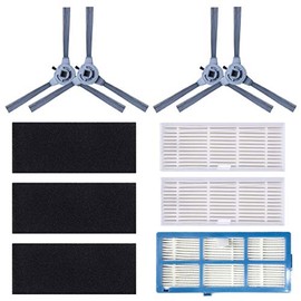 Coredy Replacement Kit (Side Brush, High Efficiency Filter) for R750 (R700), R550 Ultra, R650 Ultra,R400, R550, R650, R580, G800, G850 Robot Vacuum Cleaner Accessories