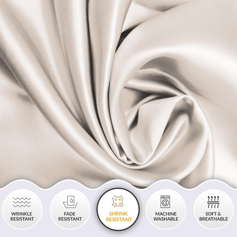 Lazzaro Home Satin Silk Pillowcases For Hair And Skin 2