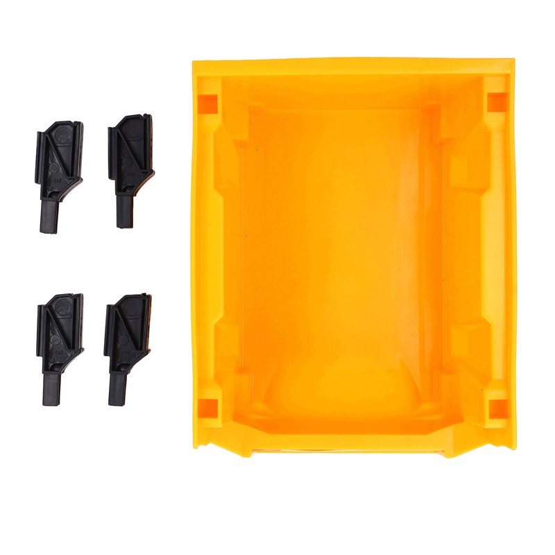 Garage Organizer Bin 377x213x178mm Thickened Slant Mouth Vertical and Back
