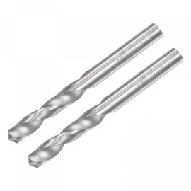 sourcing map Solid Carbide Drill Bits, 3.6mm C2/K20 Tungsten Carbide Jobber Drill Bits Straight Shank Drilling Tool for Stainless Steel Aluminum Iron Metal Plastic 2pcs