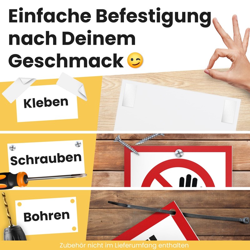 DankeDir! Zutritt verboten - Plastic Sign 30 x 20 cm