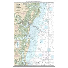 St Simons & Cumberland Islands 2014 - Nautical Map - Georgia -80000 11502 - Custom Reprint