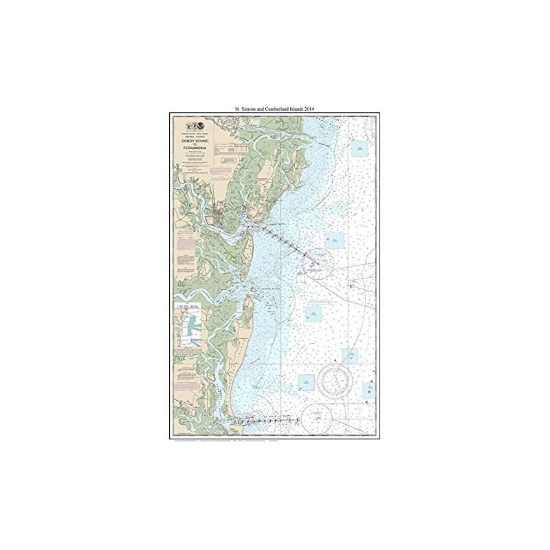 St Simons & Cumberland Islands 2014 - Nautical Map -