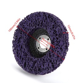 5 Piezas de Discos de Tira para Amoladoras Angulares, Disco de Pulido para Herramientas de Pulido, para Limpiar Y Quitar Pintura, óXido, Pulir, Lijar Soldaduras, Disco abrasivo de diaman 100mm 60#