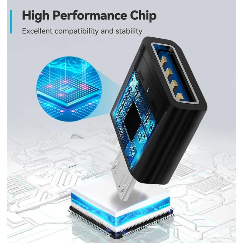 5 Plus 2 Pcs Micro USB OTG to USB Adapter