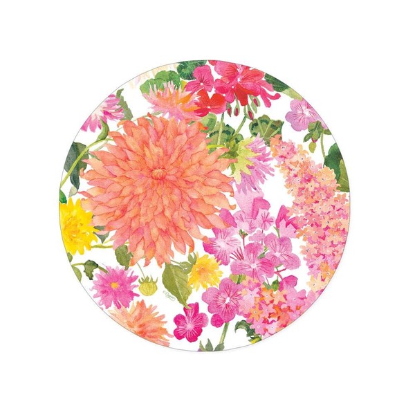 Caspari Summer Blooms Paper Salad & Dessert Plates - 8 Count
