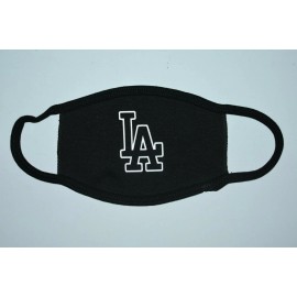 Face Guard Los Angeles Baseball Inspired Design Reusable Dual Layer Cotton Cloth Face Mask