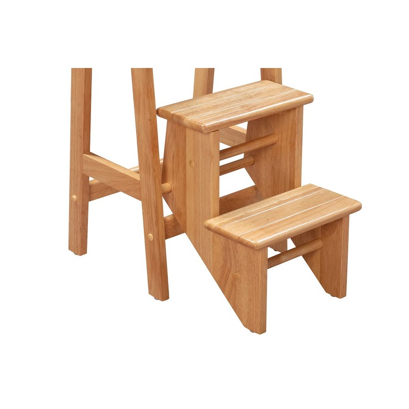 Boraam Niko 3-Tier Step Stool, Counter Height, Natural