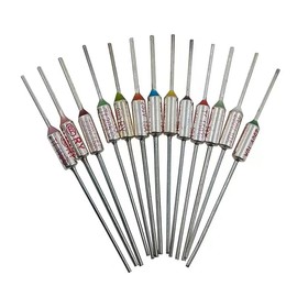 10 PCS 110℃ Celsius Circuit Cut Off Temperature Micro Thermal Fuse 16A 250V,for Motor Transformer Electric Industrial Home Appliance (110°)