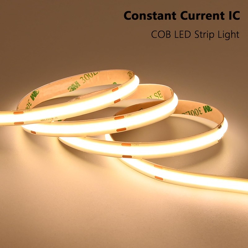 BENLUN 24V COB LED Strip Lights 65.6ft Kit, 3000K Warm