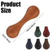 Pack of 6 Magnetic Leather Bookmarks, 10 x 3 cm,
