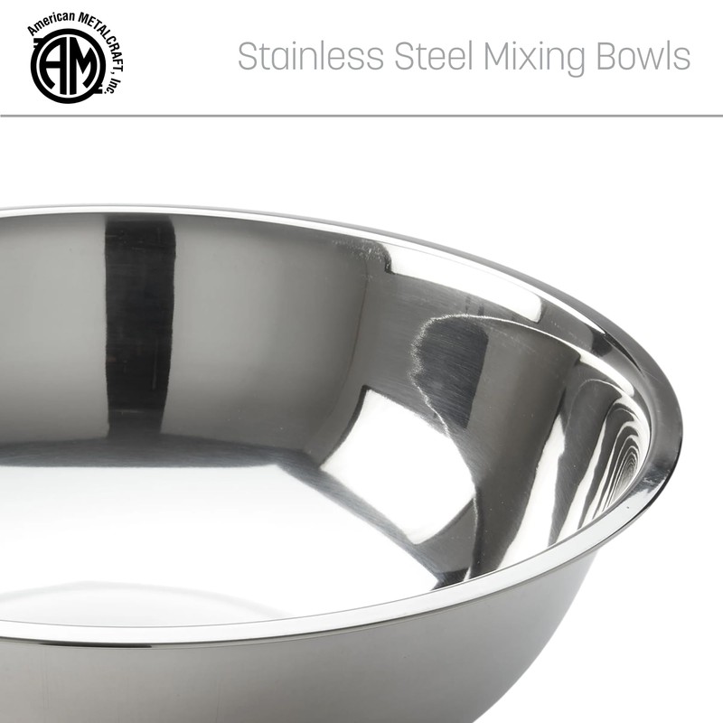 American Metalcraft 2 qt Stainless Steel Mixing Bowl,Silver