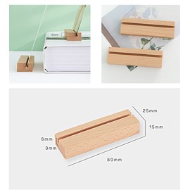 Greyoe Place Card Holders, Table Number Holders Wooden, 10 Pcs Place Card Holder Simple Wooden Card Holder for Wedding Table Name Number, Pictures, Memos, Notes, Photos