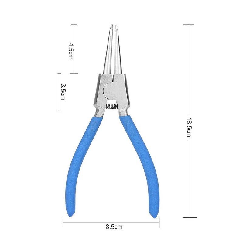 Professional Circlip Pliers Set, 4-Piece Snap Ring Pliers 7" Circlip