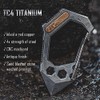 KeyUnity Titanium 7-in-1 Multitool Carabiner Keychain - Wrench, Screw Bit