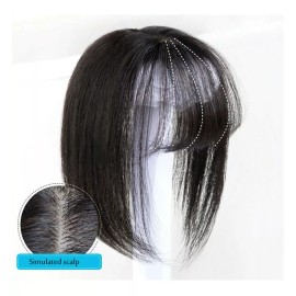 Toppers Hairpiece Clip En Mujeres Flequillo Peluquin