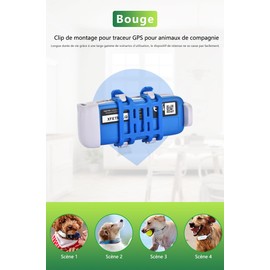 Bouge Flexible Clips for Tracti GPS Dog 4 - Dog Collar, Rubber Retaining Clips Replacement - Pack of 6