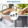 Pack of 6 Tap Extension 1/2 Inch, Stainless Steel Shower